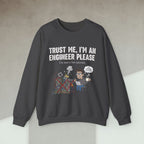 Code Culture trust me im an engineer please sweatshirt funny programmer Sweatshirt in S — Code Culture developer clothing