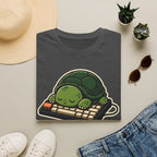Sleeping Turtle Retro Keyboard Shirt