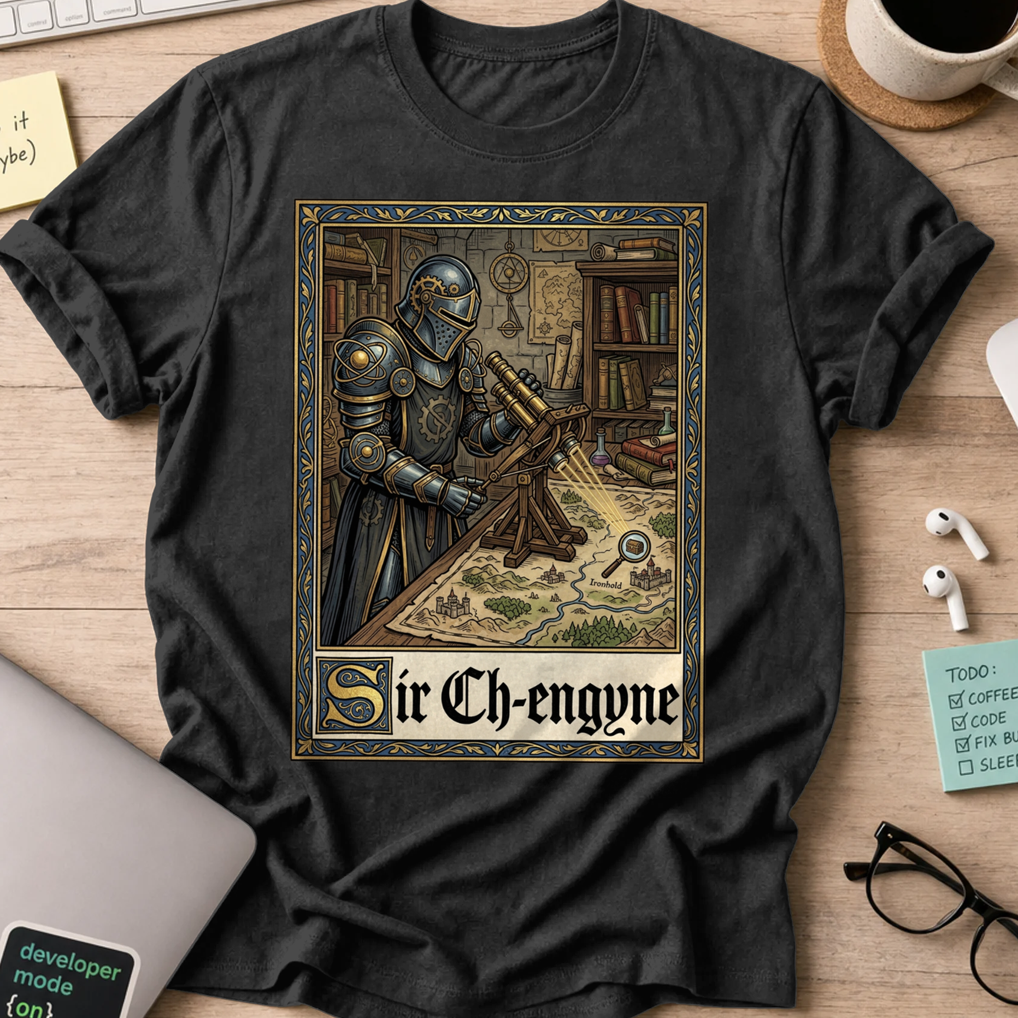 Sir Ch-Engyne Shirt — Black