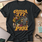 Chmod 777 and Pray Shirt — Black