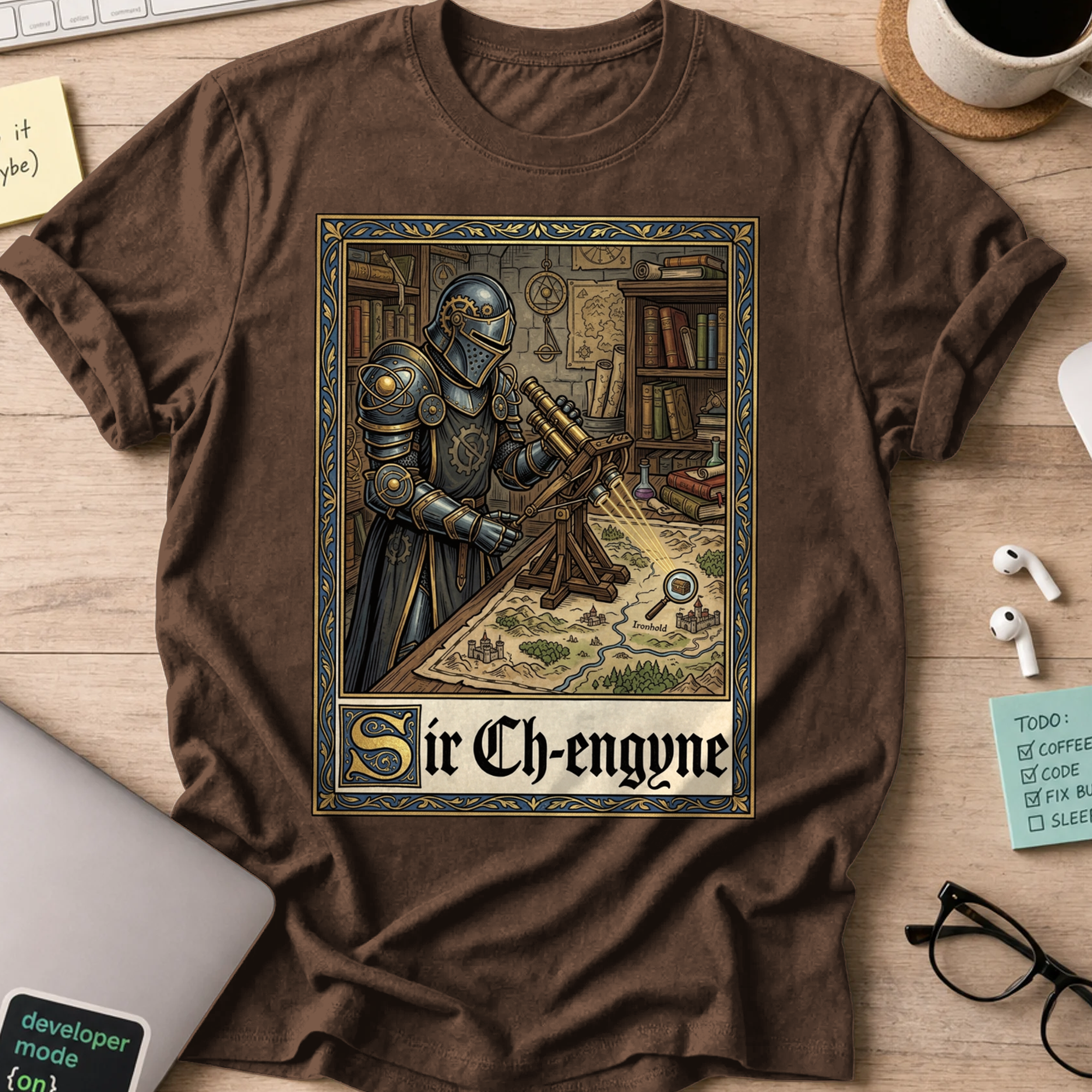 Sir Ch-Engyne Shirt — Dark Chocolate