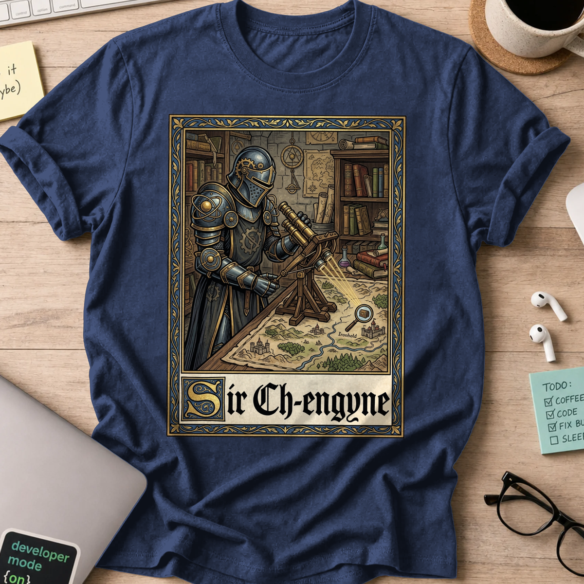 Sir Ch-Engyne Shirt — Navy