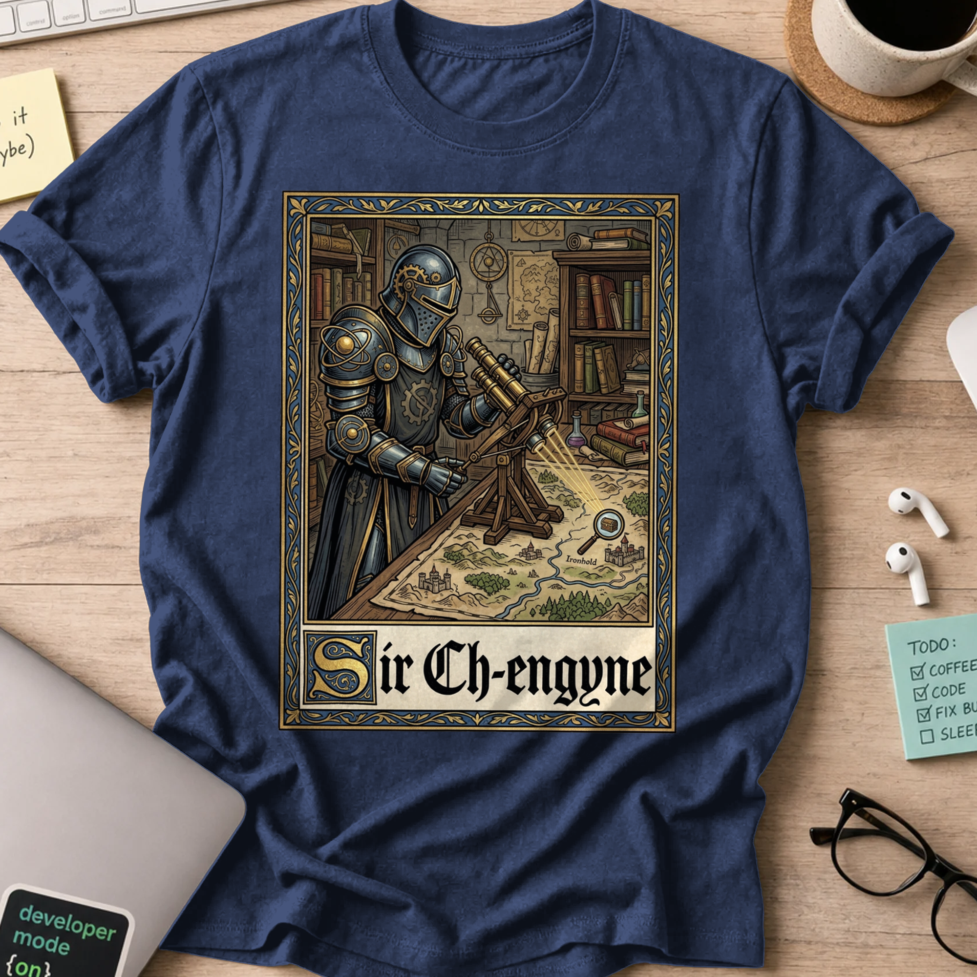 Sir Ch-Engyne Shirt — Navy