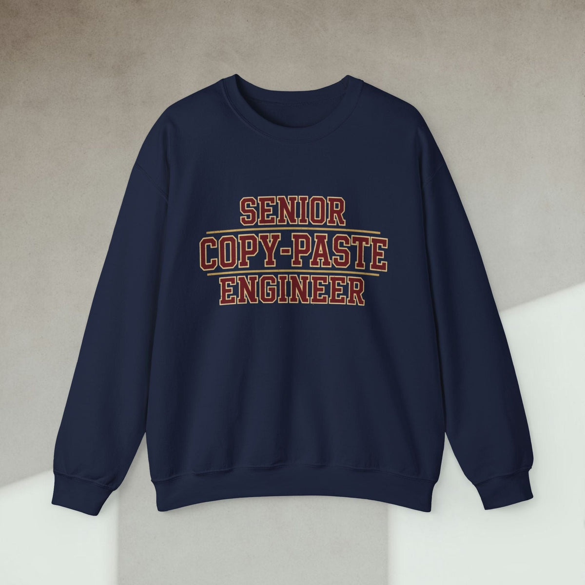 Code Culture senior copy paste engineer sweatshirt funny programmer Sweatshirt in S — Code Culture developer clothing