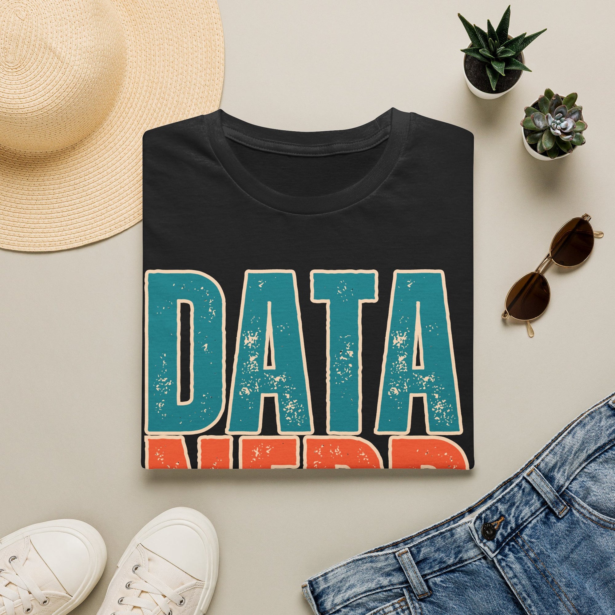 Data Nerd Vintage Typography Shirt