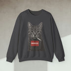 Code Culture cat manager sweatshirt funny programmer Sweatshirt in S — Code Culture developer clothing