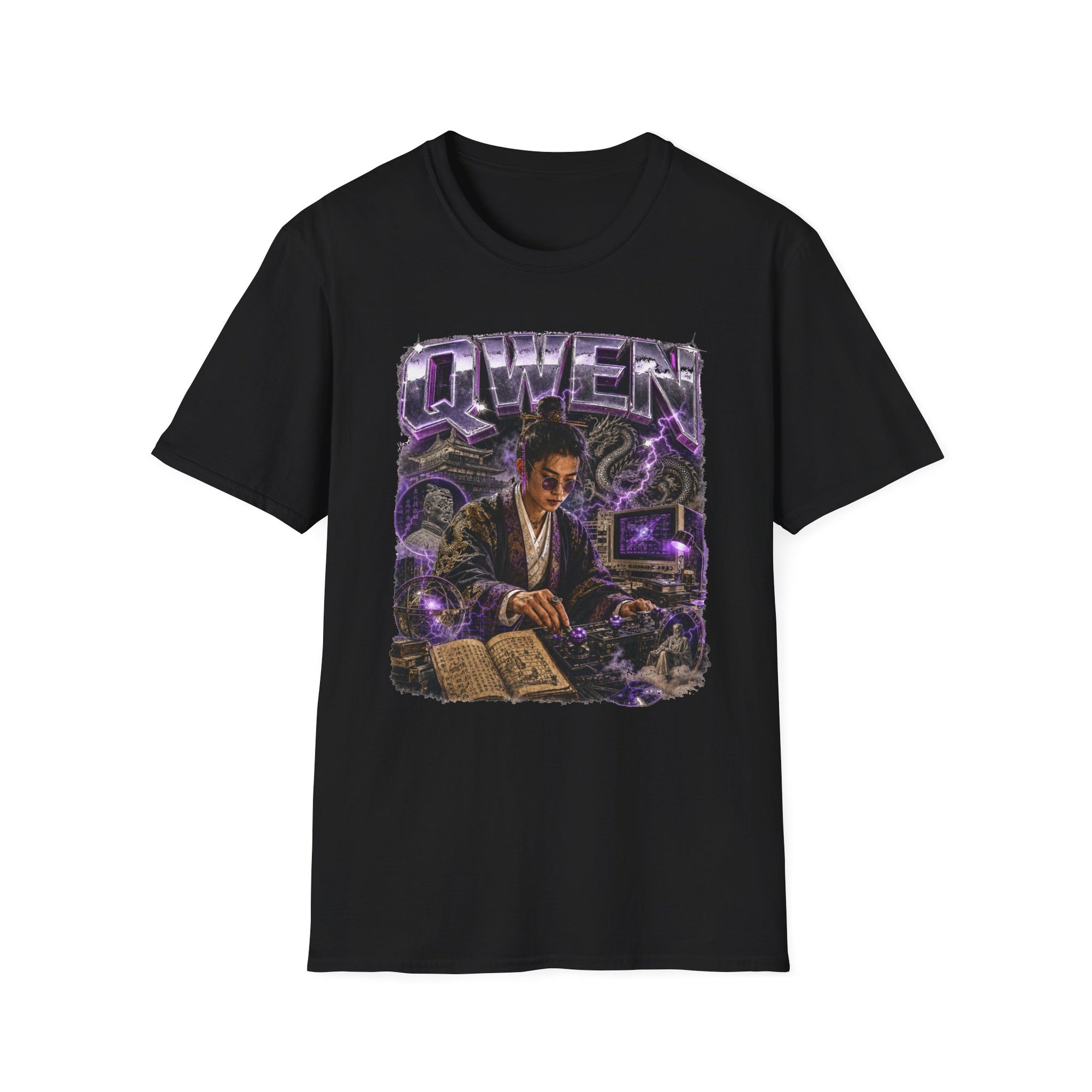 Qwen Cyberpunk Coder Shirt