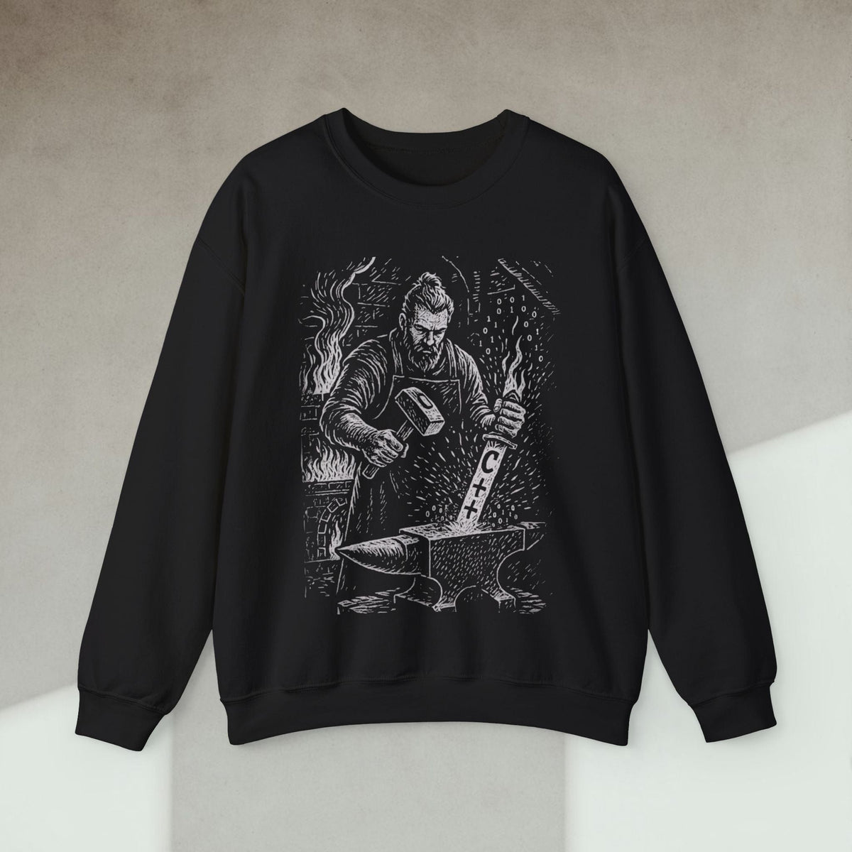 Code Culture C blacksmith sweatshirt funny programmer Sweatshirt in S — Code Culture developer clothing