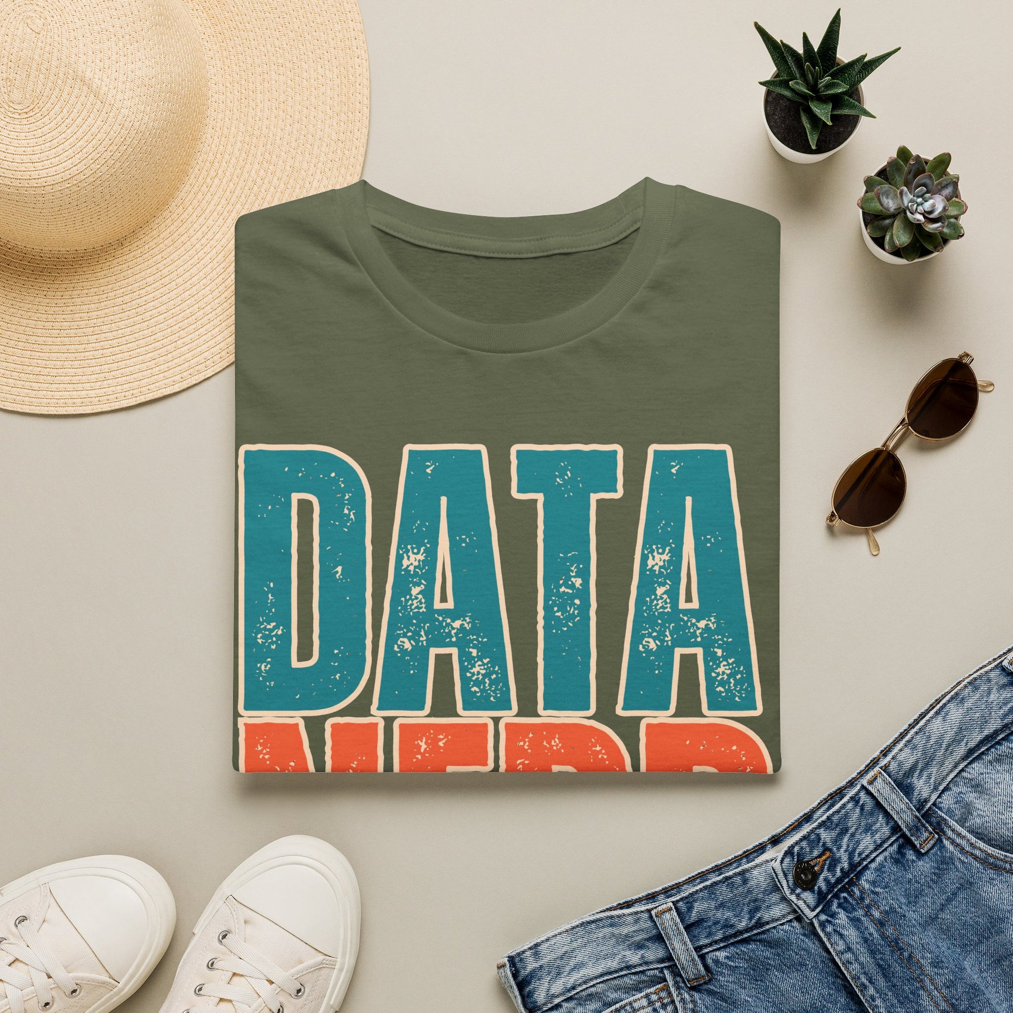 Data Nerd Vintage Typography Shirt