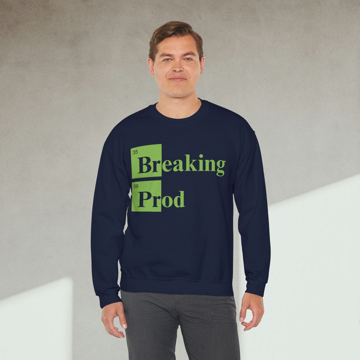 Code Culture Breaking Prod sweatshirt funny programmer Sweatshirt in S — Code Culture developer clothing