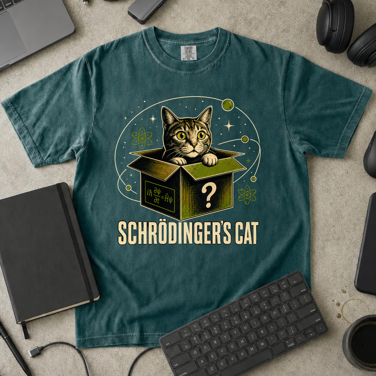 Nerd Collection Artwork 005 Premium Shirt - Blue Spruce mockup
