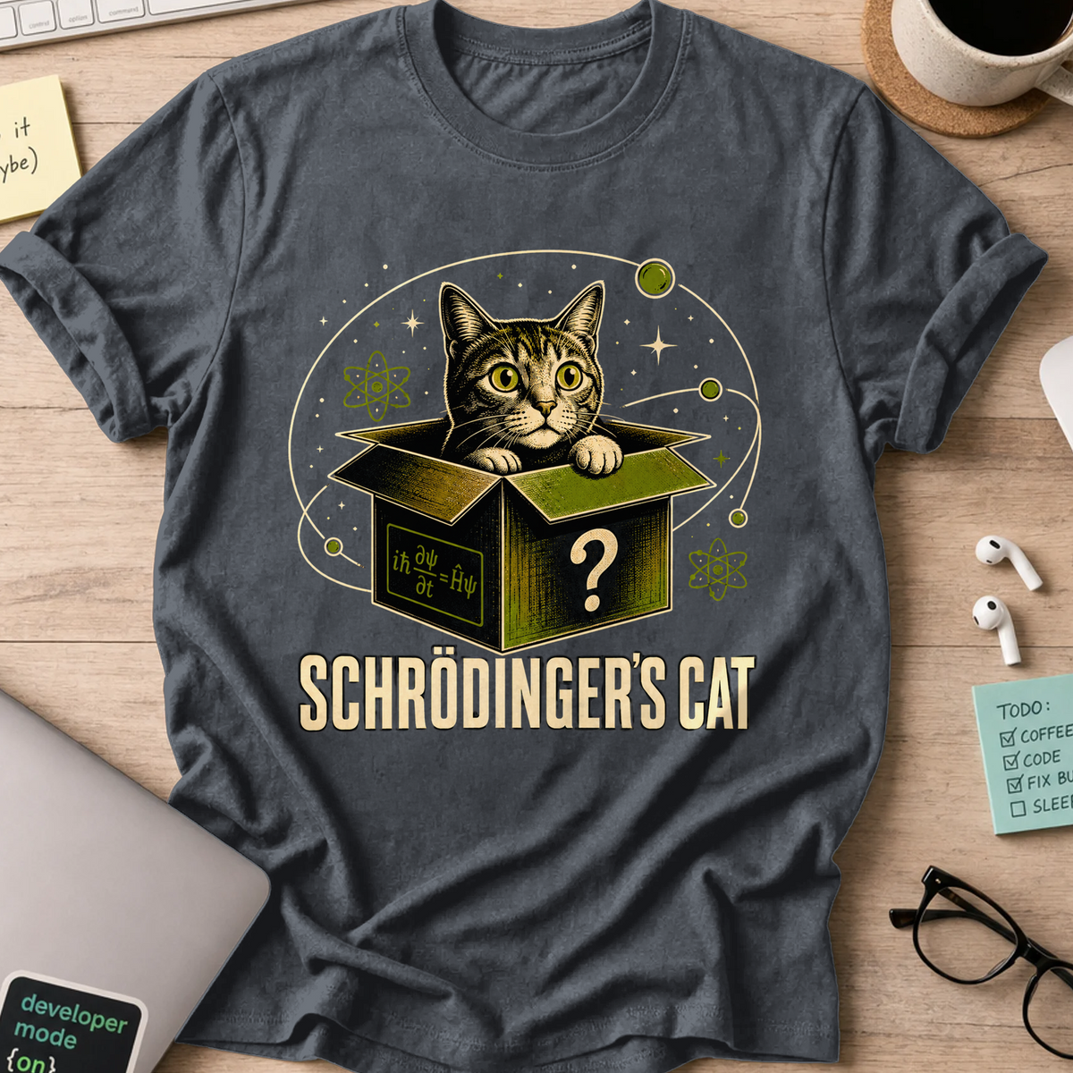 Nerd Collection Artwork 005 Shirt - Dark Heather mockup