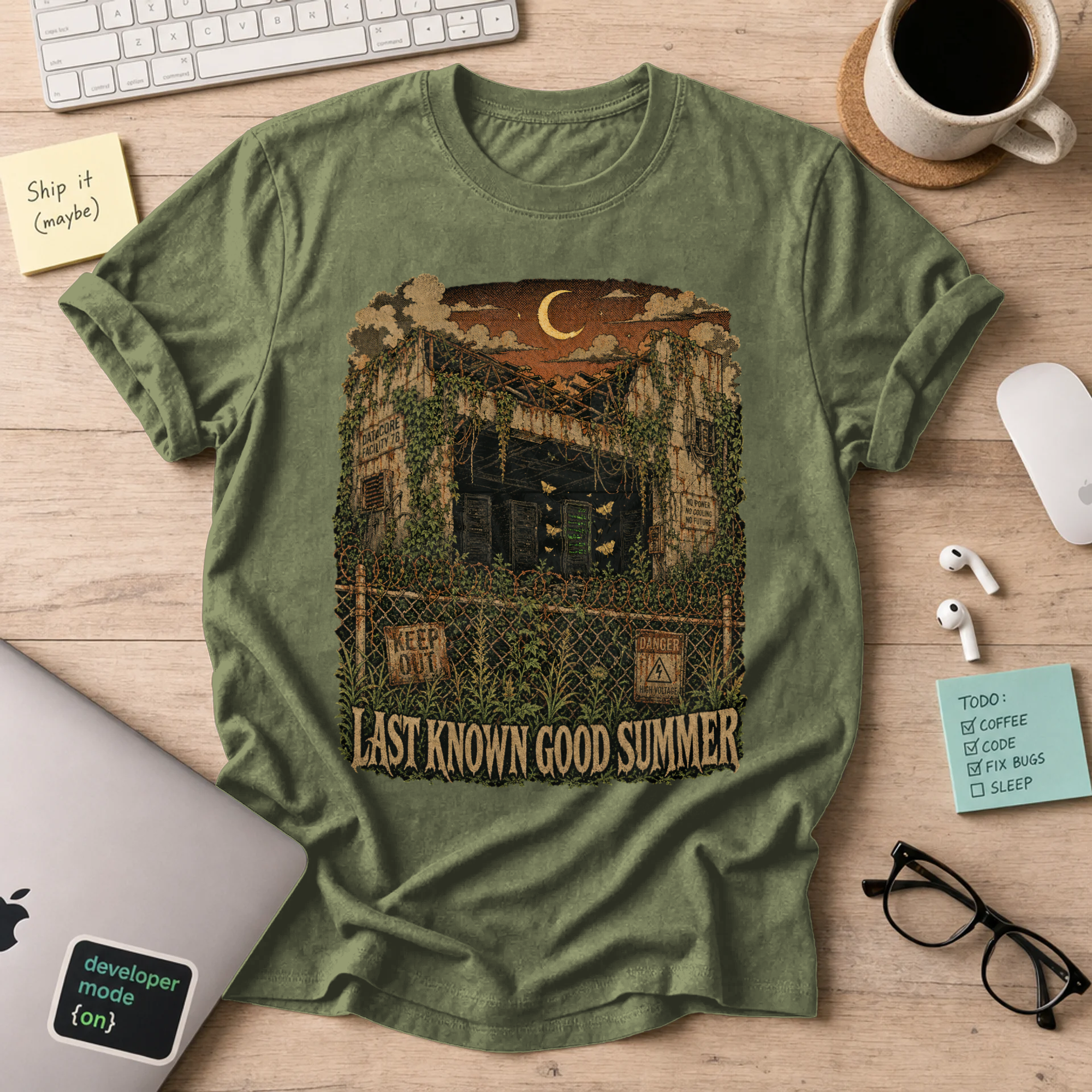 Last Known Good Summer Shirt — Military Green