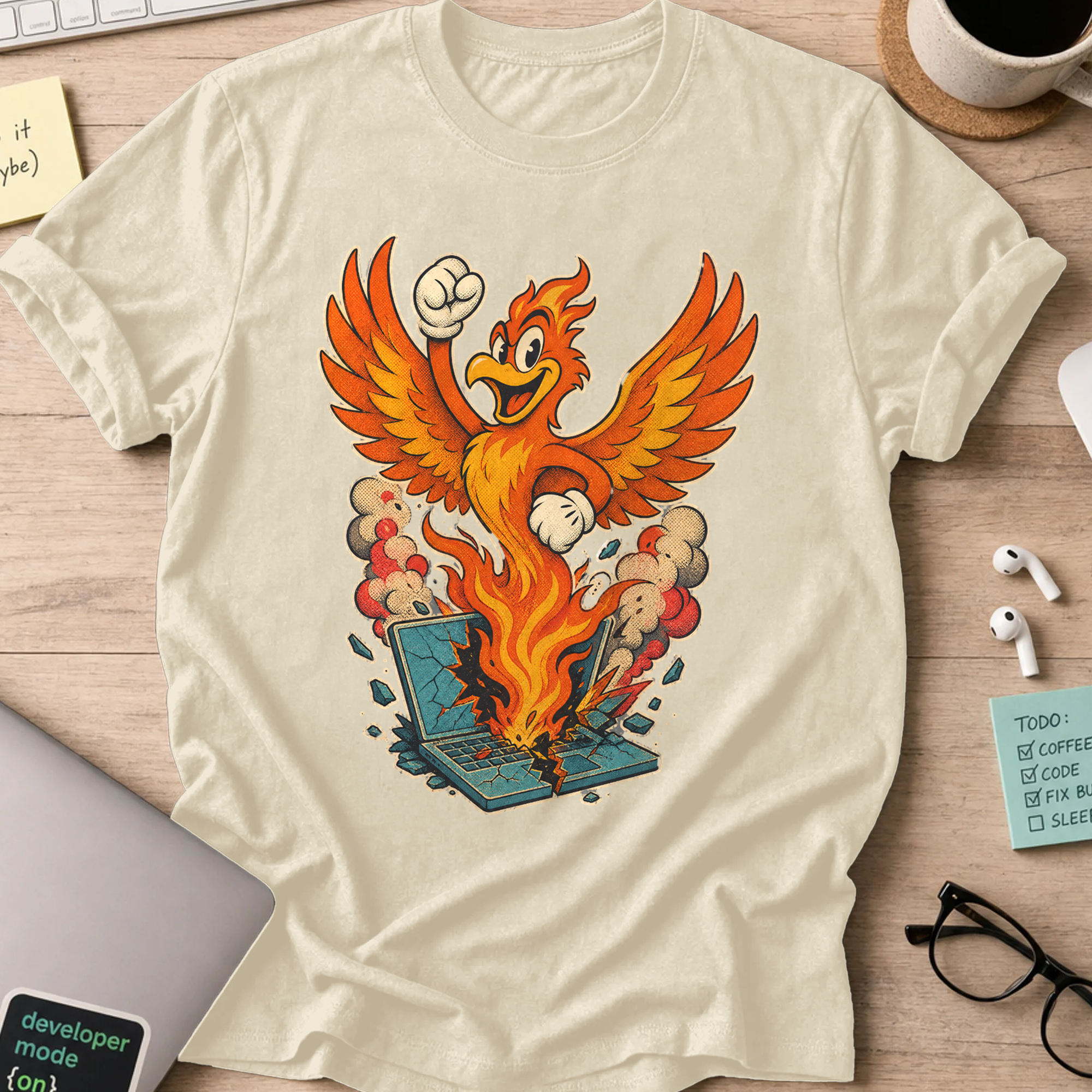 Phoenix Laptop Shirt — Natural