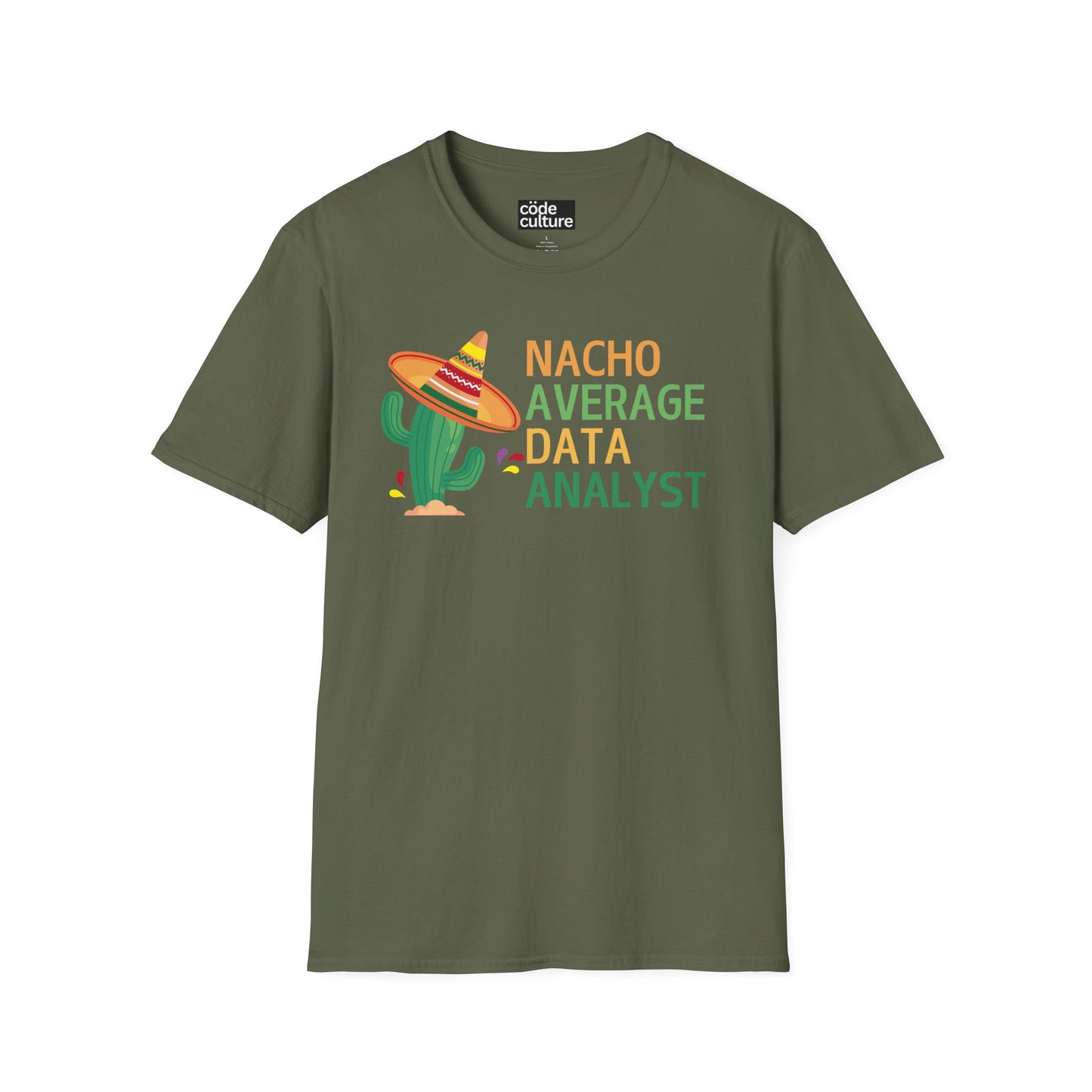 nacho average data analyst shirt