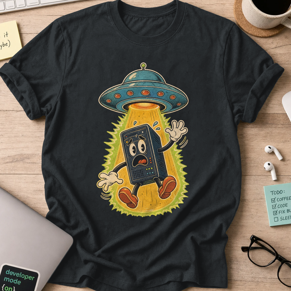 Abducted Server Shirt — Black