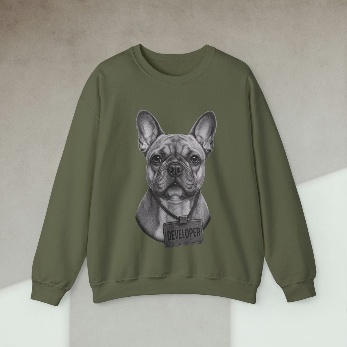 Code Culture dog developer sweatshirt funny programmer Sweatshirt in S — Code Culture developer clothing