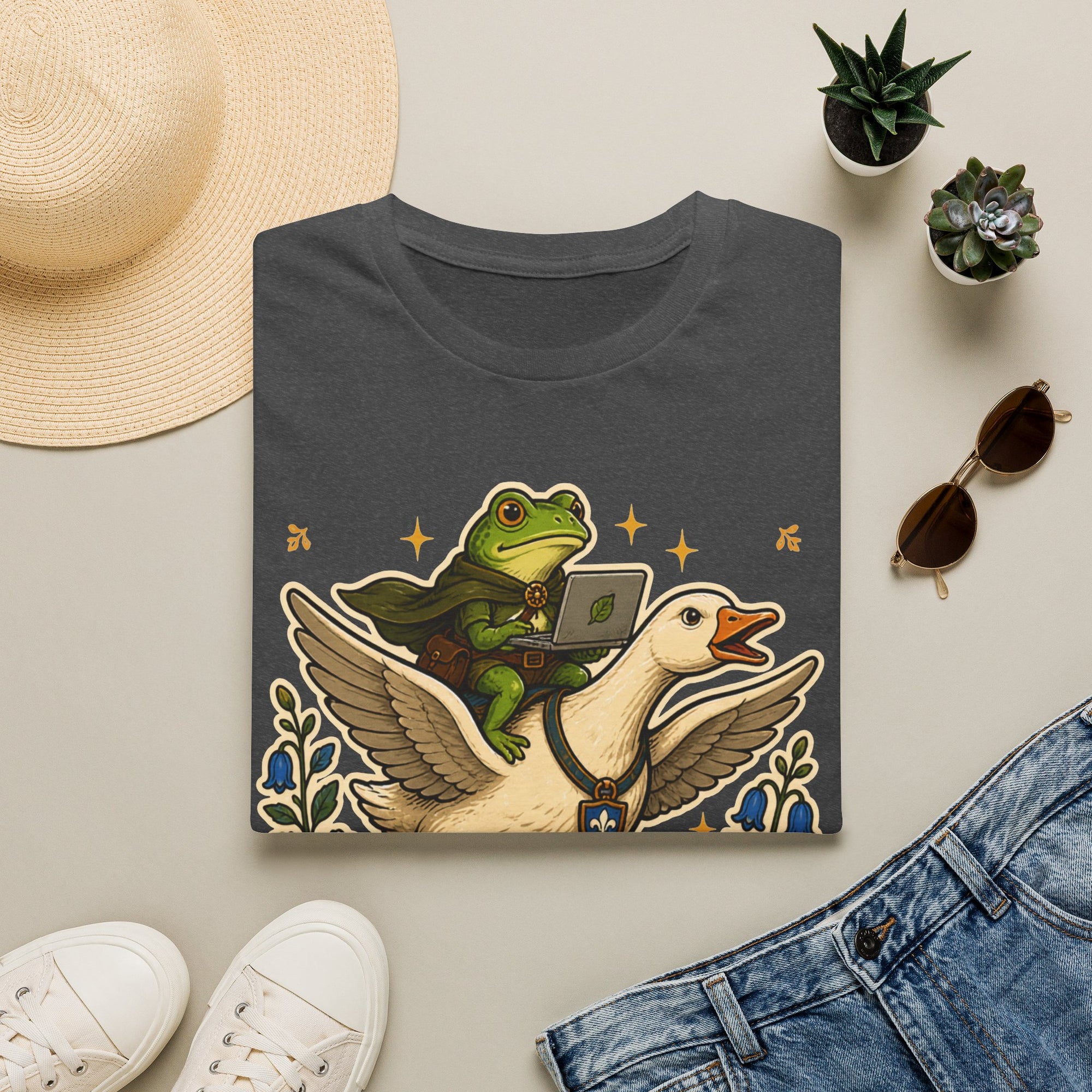 Frog Goose Coder Whimsical Shirt