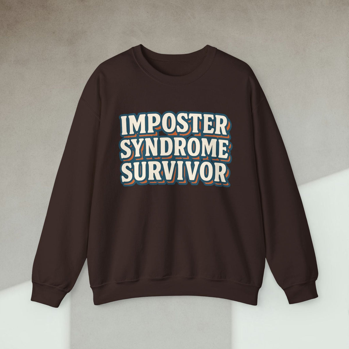 Code Culture imposter syndrome survivor sweatshirt funny programmer Sweatshirt in S — Code Culture developer clothing