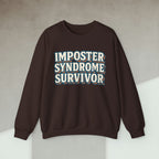 Code Culture imposter syndrome survivor sweatshirt funny programmer Sweatshirt in S — Code Culture developer clothing