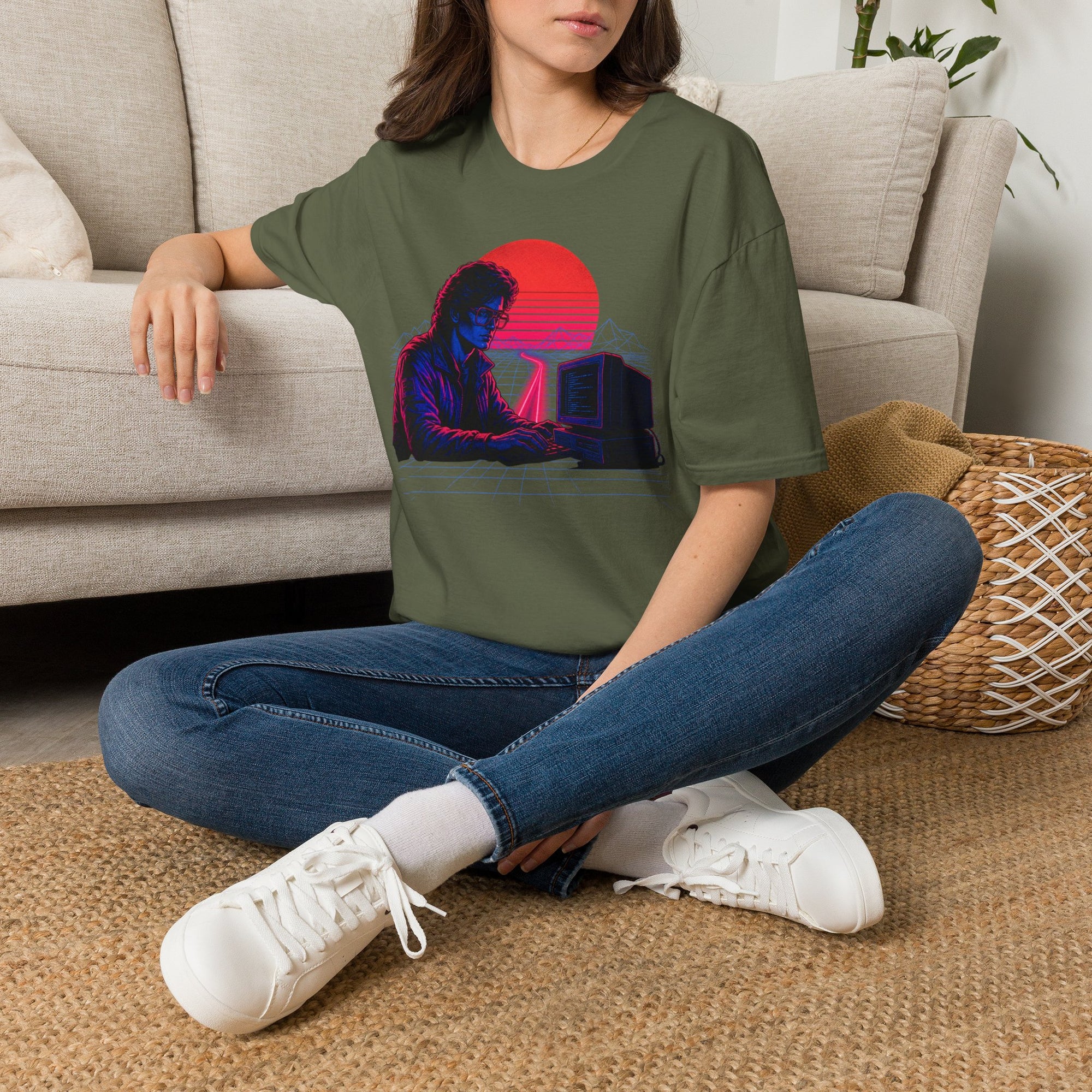 Neon Programmer Synthwave Shirt