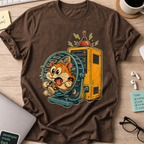 Hamster Wheel Server Shirt — Dark Chocolate