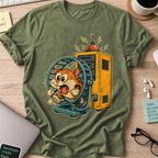 Hamster Wheel Server Shirt — Military Green