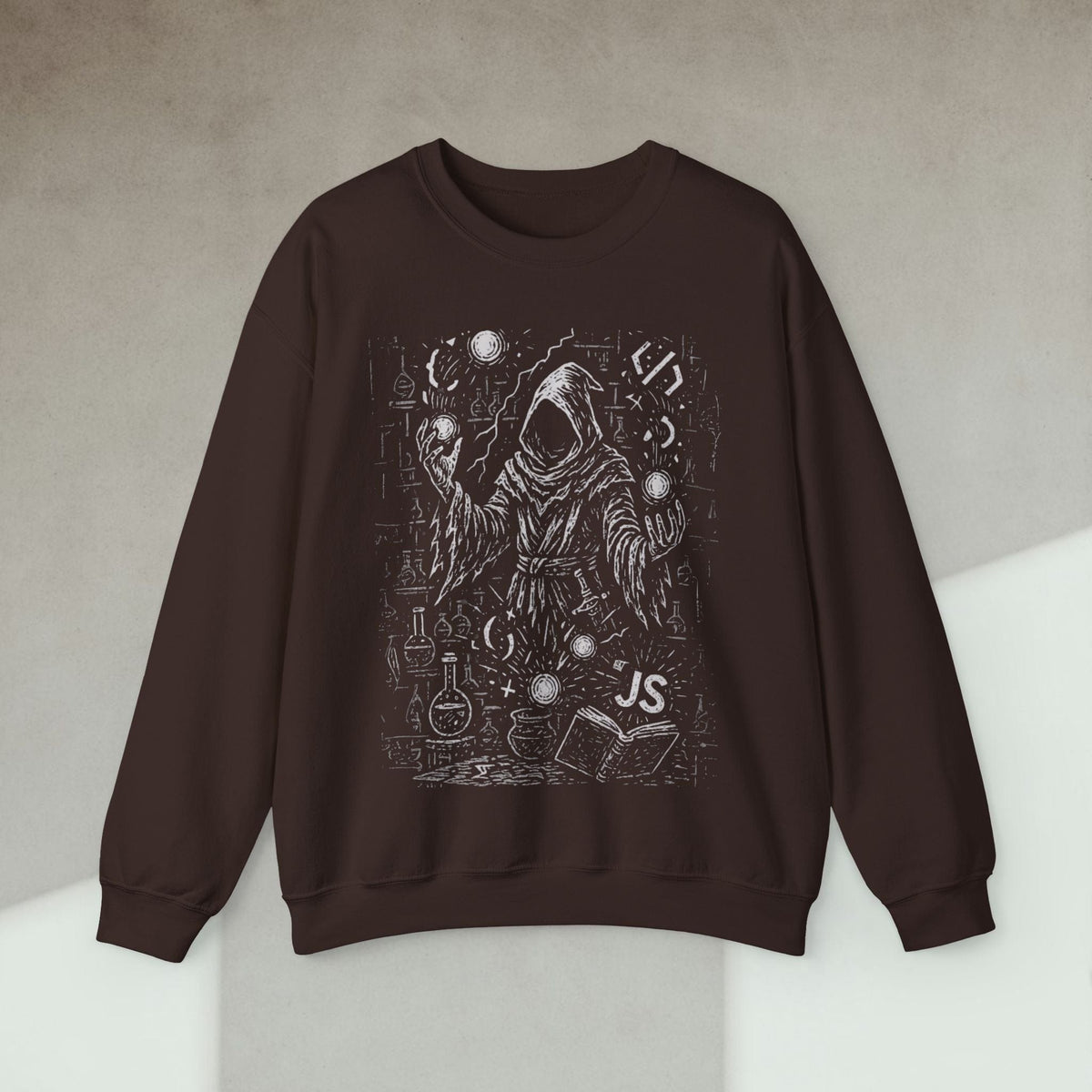 Code Culture js alchemist sweatshirt funny programmer Sweatshirt in S — Code Culture developer clothing