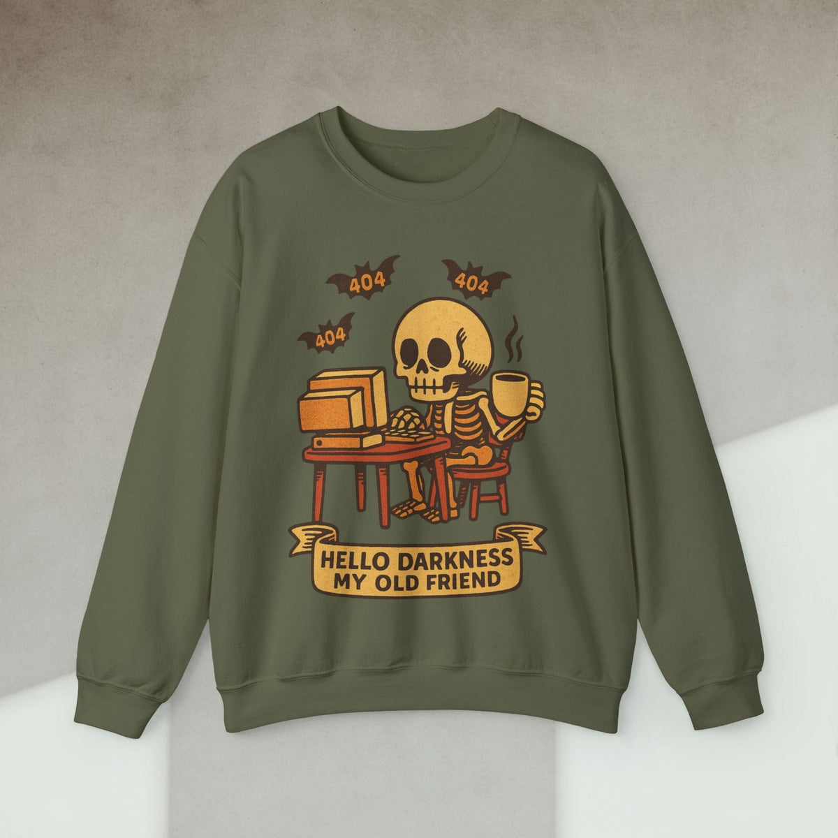 Code Culture hello darkness my old friend sweatshirt funny programmer Sweatshirt in S — Code Culture developer clothing