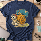 Turtle Package Delivery Shirt — Navy