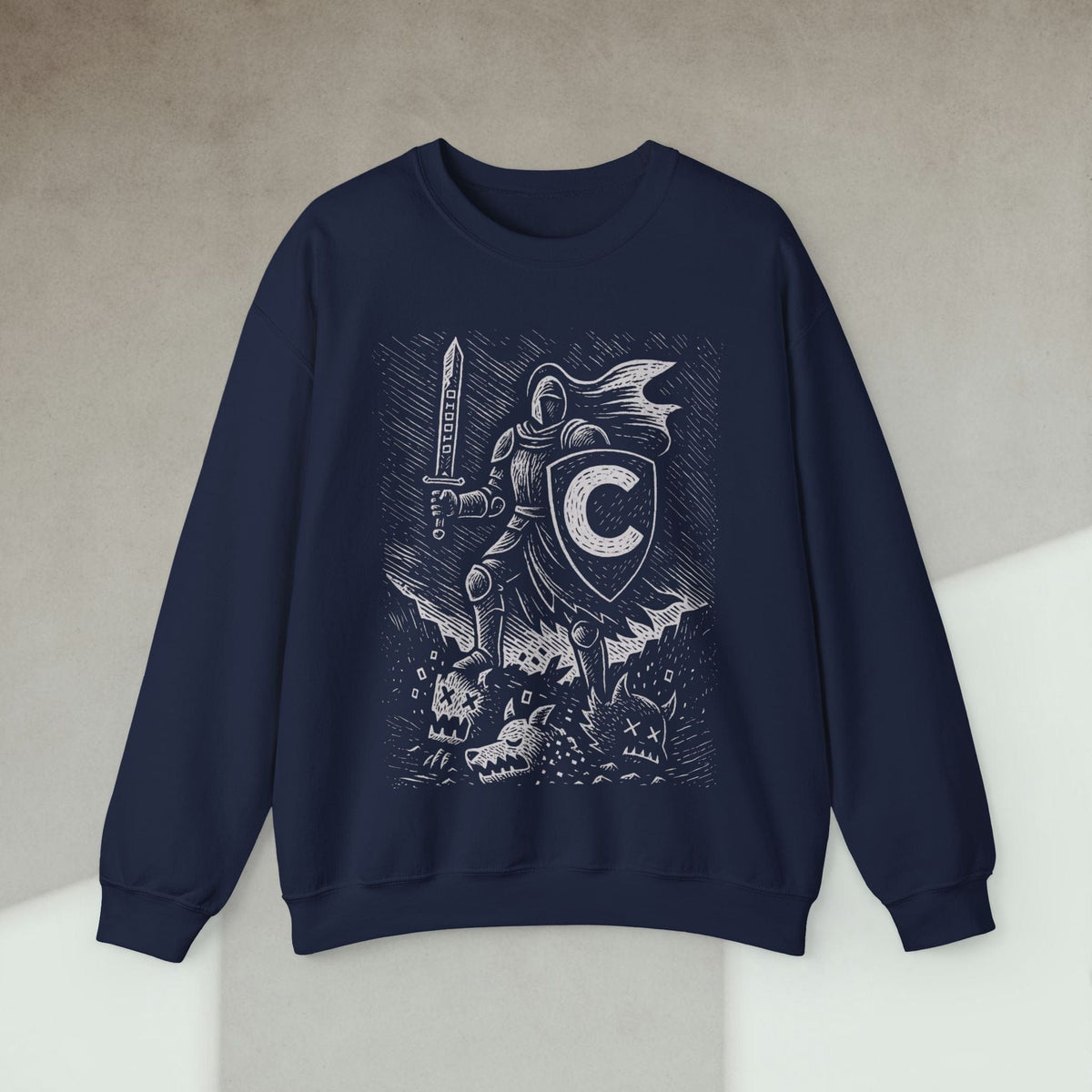 Code Culture C knight sweatshirt funny programmer Sweatshirt in S — Code Culture developer clothing