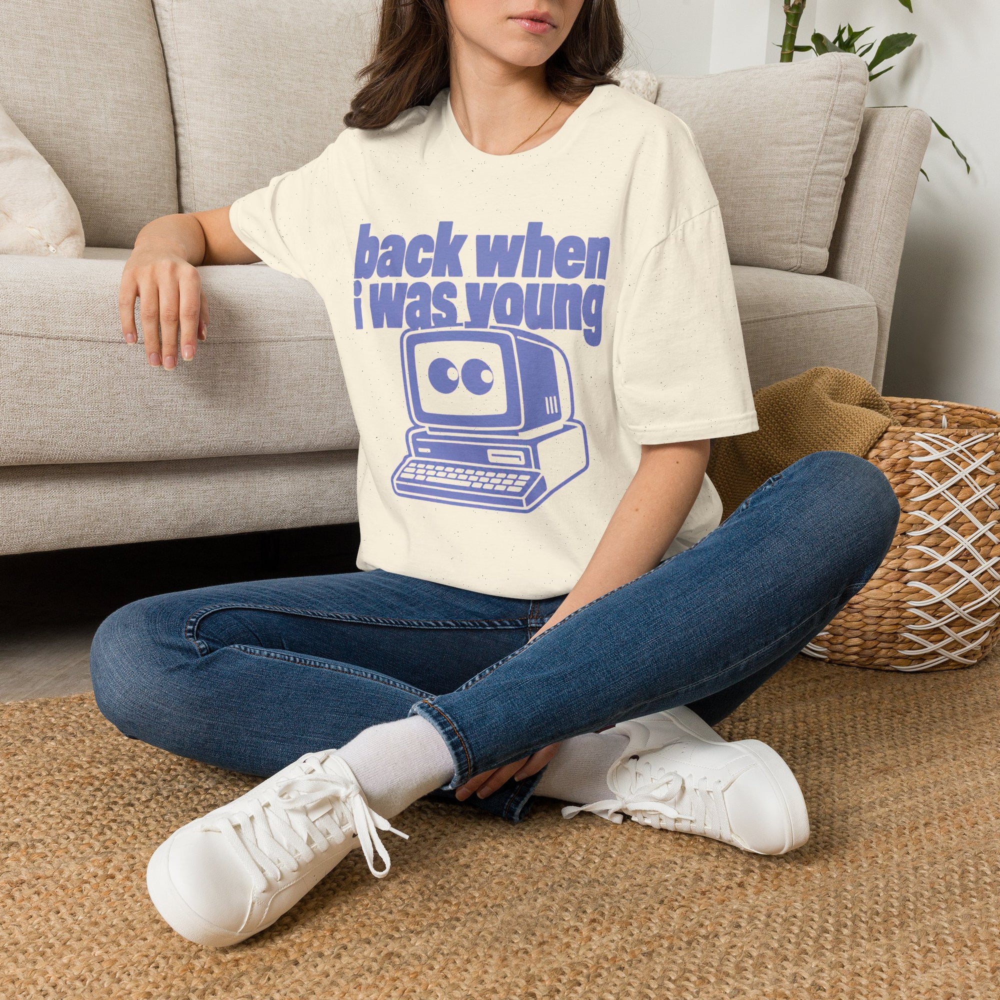 Back When I Was Young Retro Computer Shirt