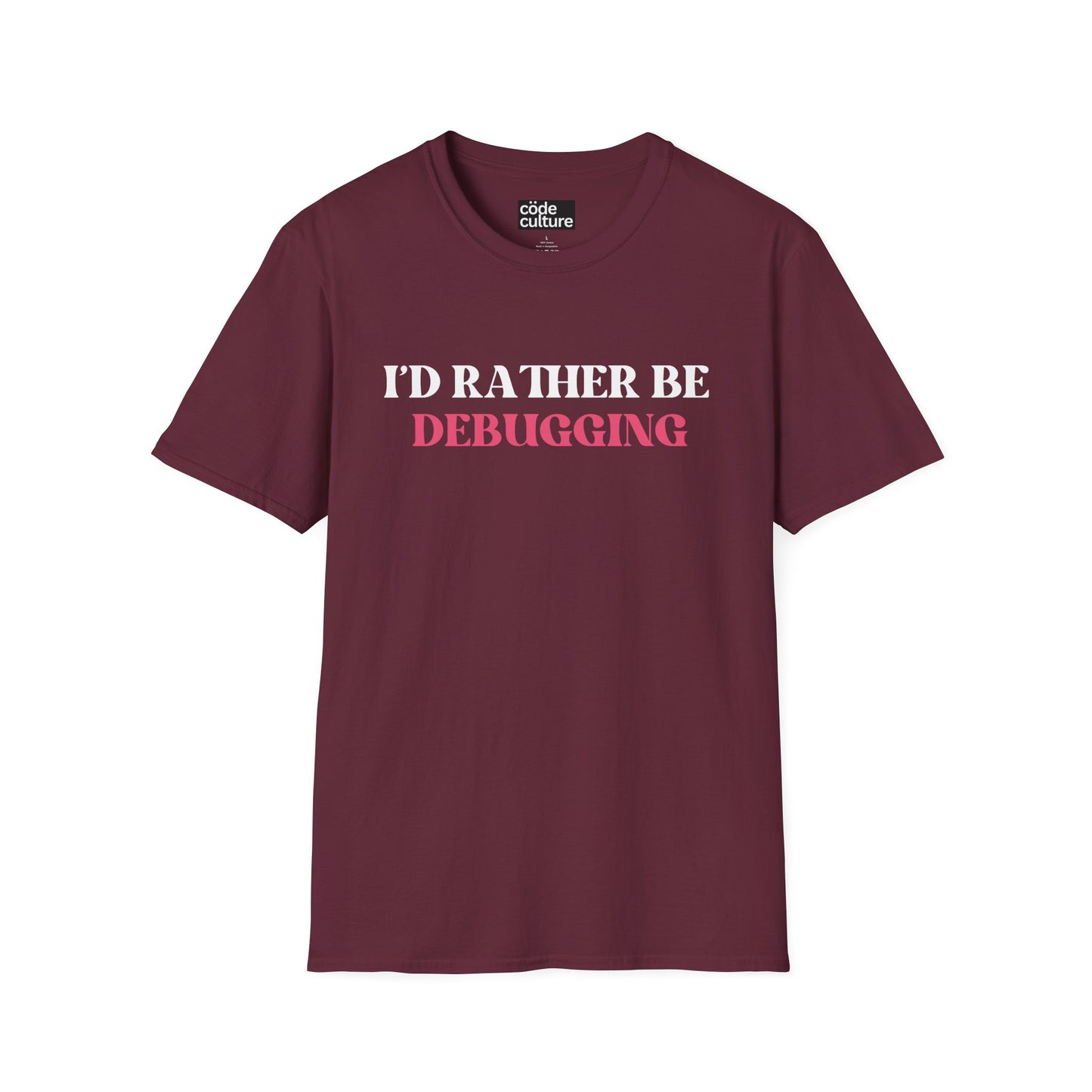 i'd rather be debugging shirt