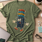 Server Stack Panic Shirt — Military Green