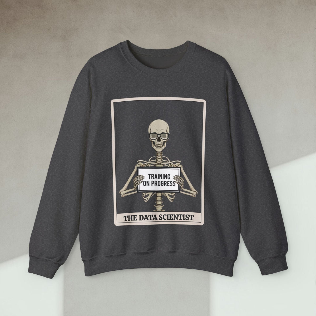 Code Culture skeleton data scientist sweatshirt funny programmer Sweatshirt in S — Code Culture developer clothing