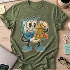 Laptop Card House Shirt — Military Green