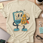 Laptop Card House Shirt — Natural