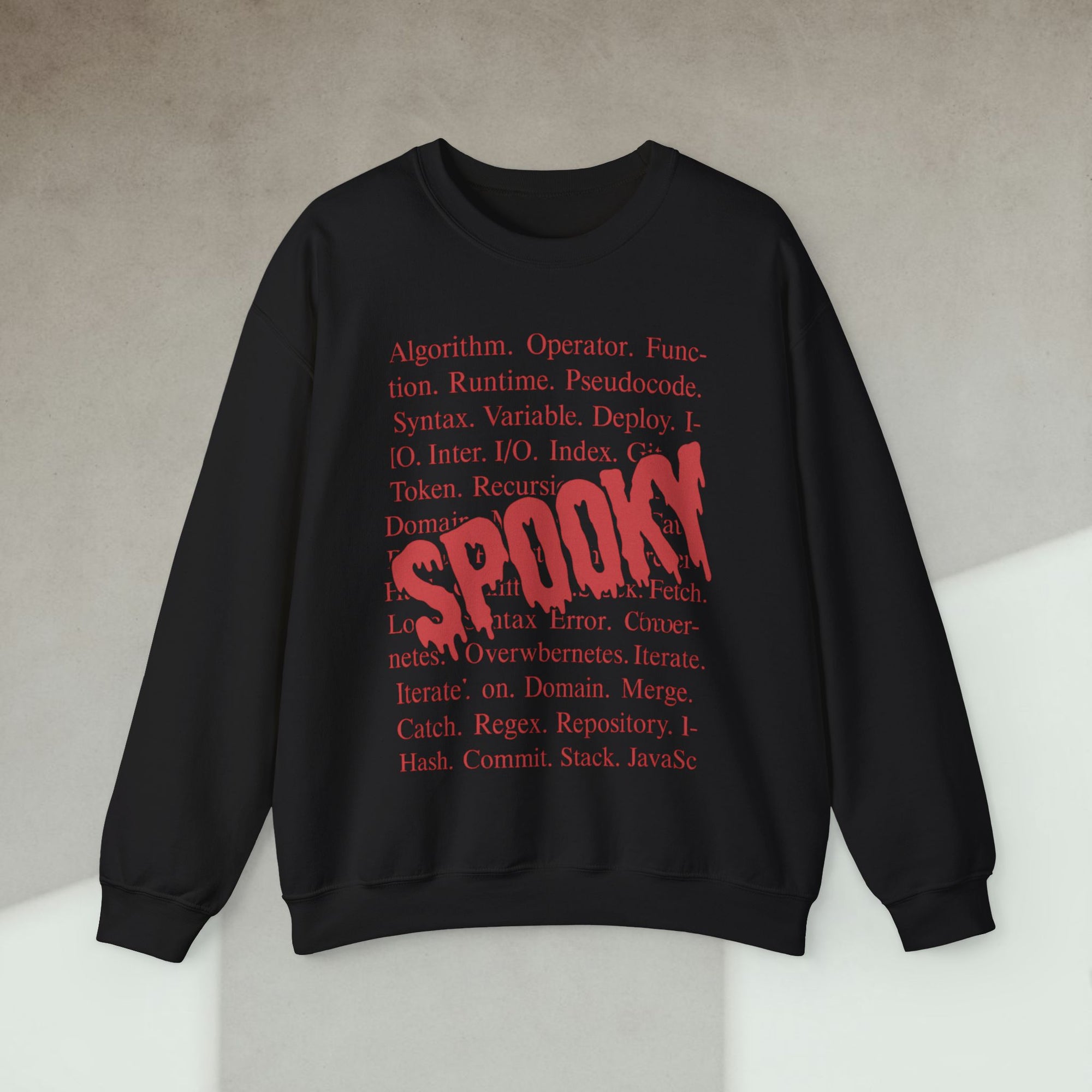 spooky code sweatshirt
