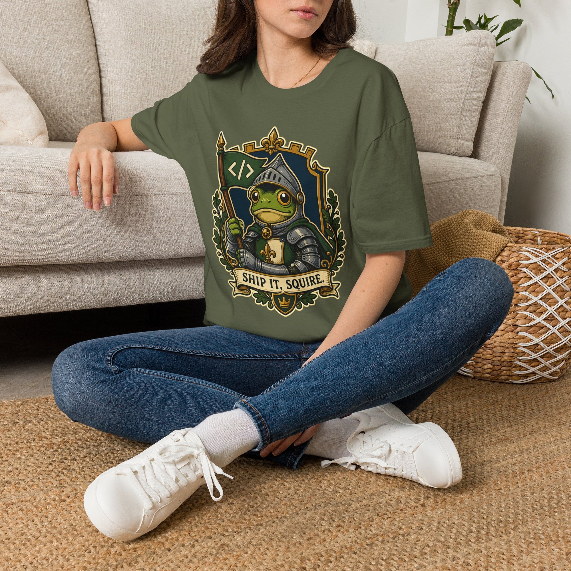 Ship It, Squire Medieval Coder Shirt