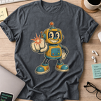 Robot Byte Shirt — Dark Heather
