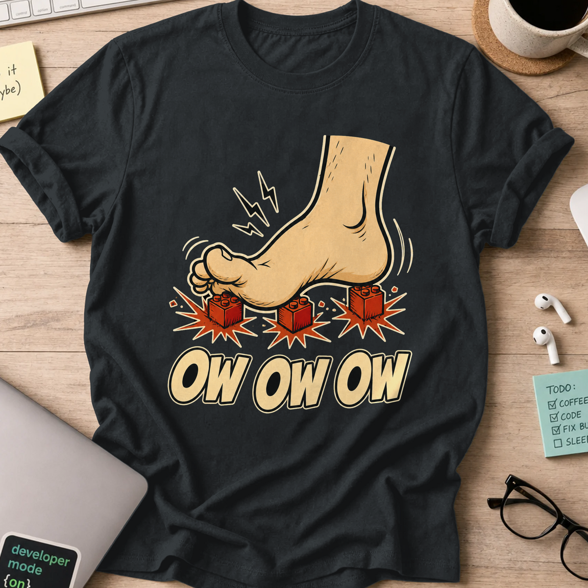 Nerd Collection Artwork 006 Shirt - Black mockup