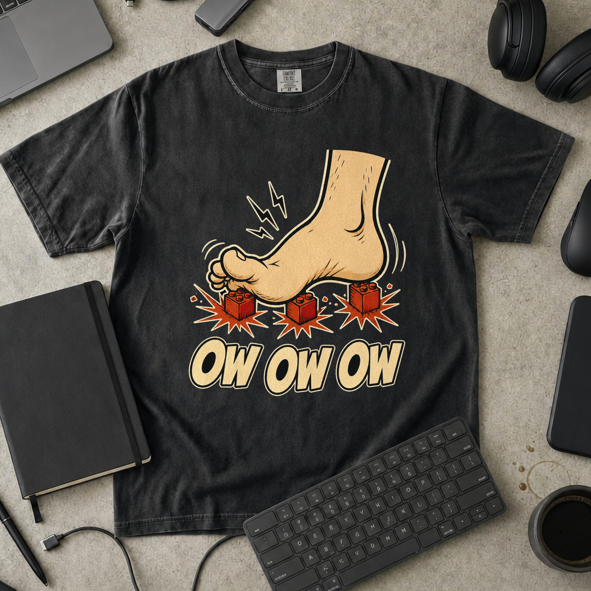 Nerd Collection Artwork 006 Premium Shirt - Black mockup
