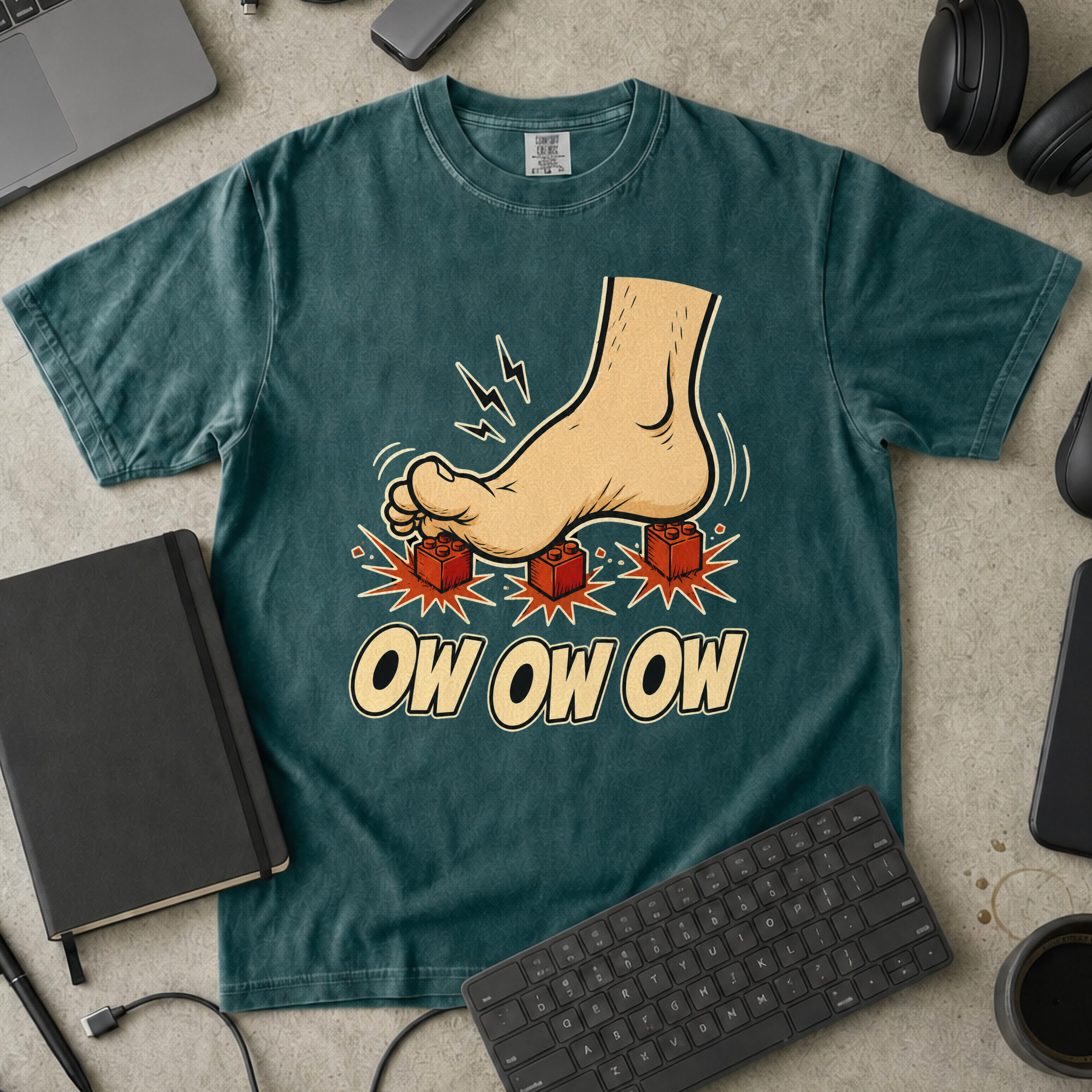 Nerd Collection Artwork 006 Premium Shirt - Blue Spruce mockup