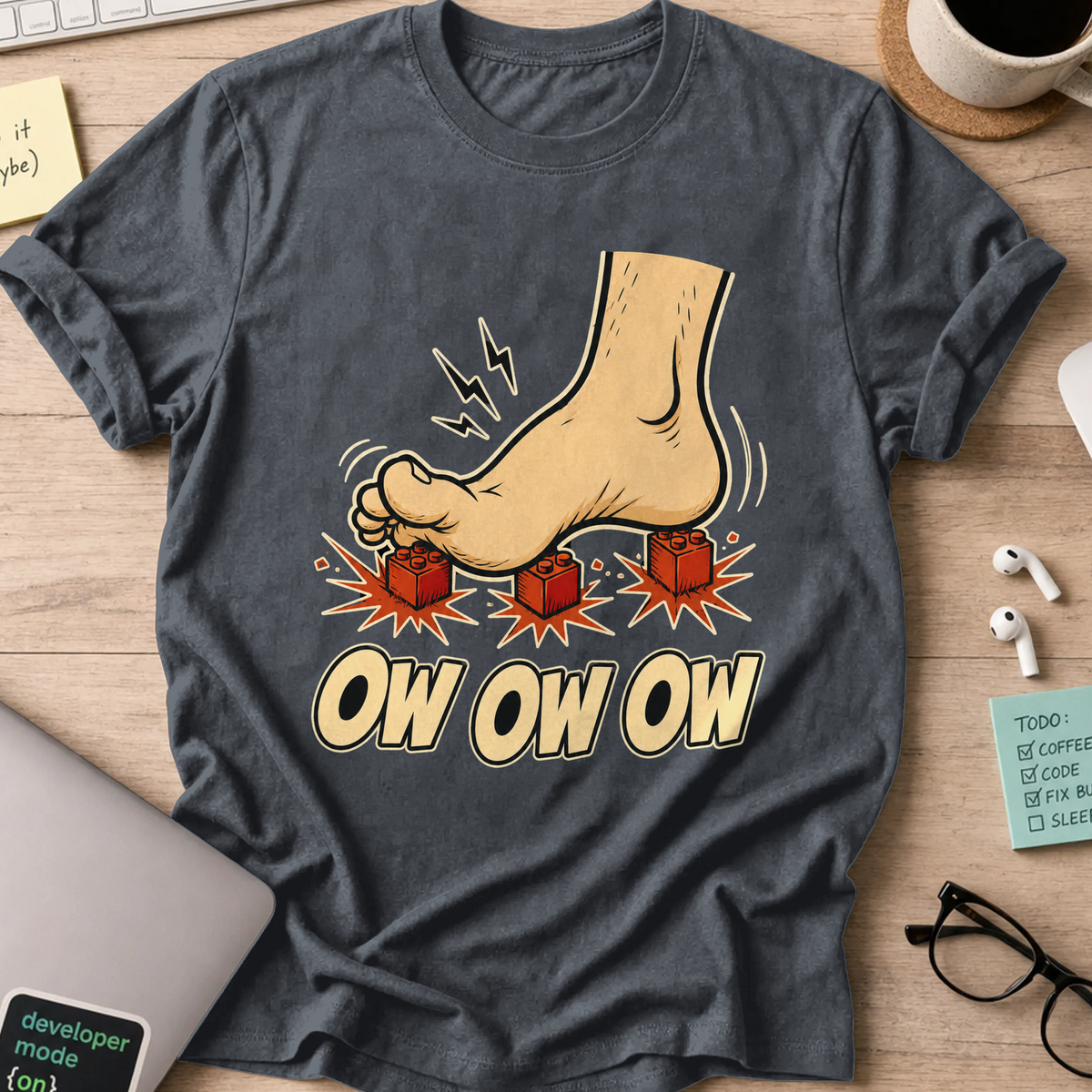 Nerd Collection Artwork 006 Shirt - Dark Heather mockup