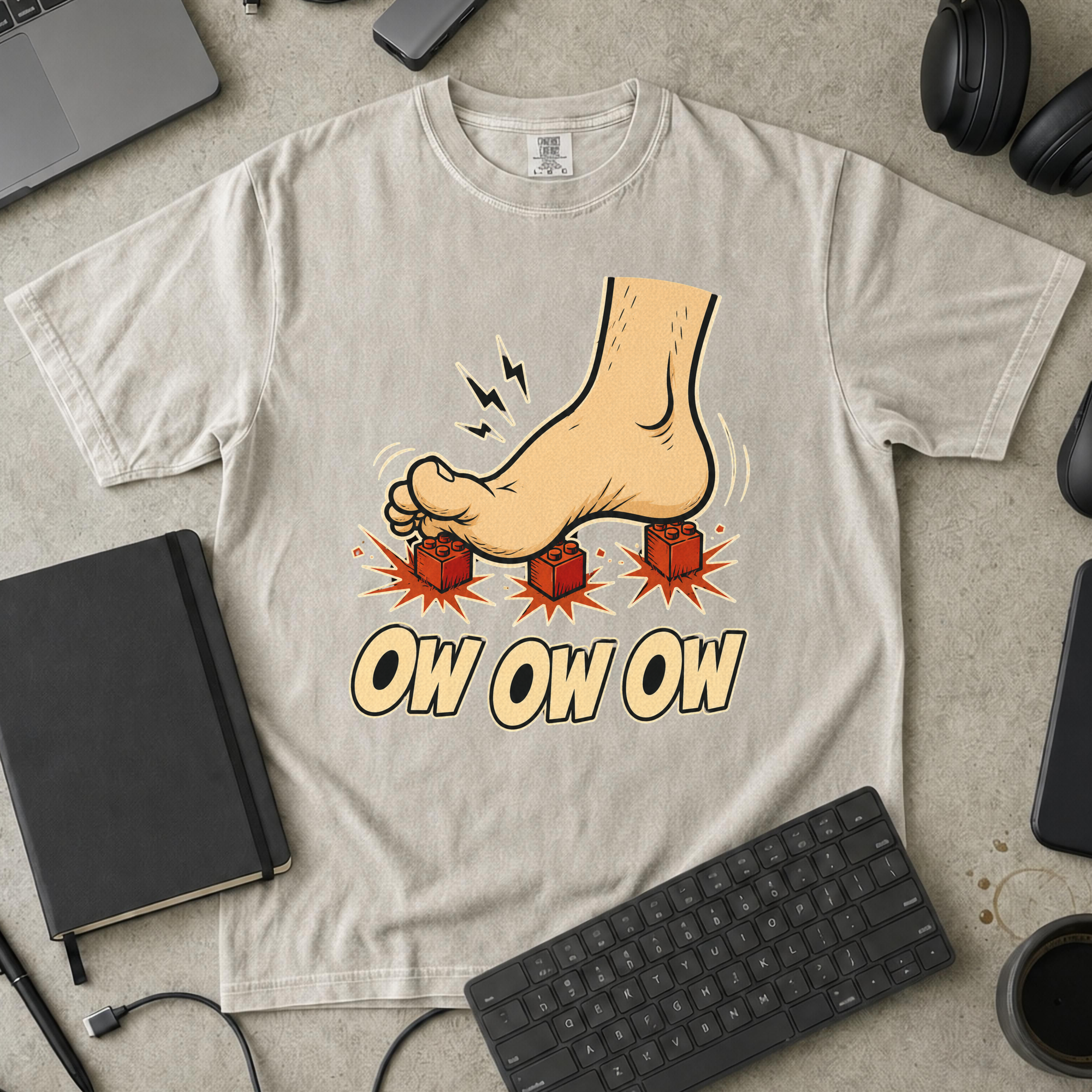 Nerd Collection Artwork 006 Premium Shirt - Ivory mockup