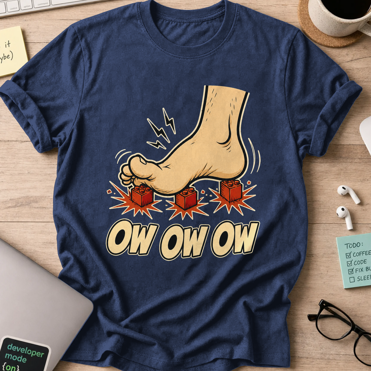 Nerd Collection Artwork 006 Shirt - Navy mockup
