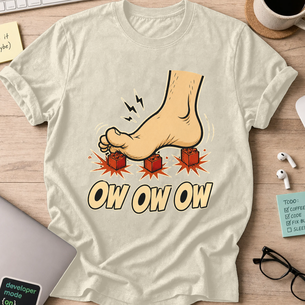 Nerd Collection Artwork 006 Shirt - Natural mockup