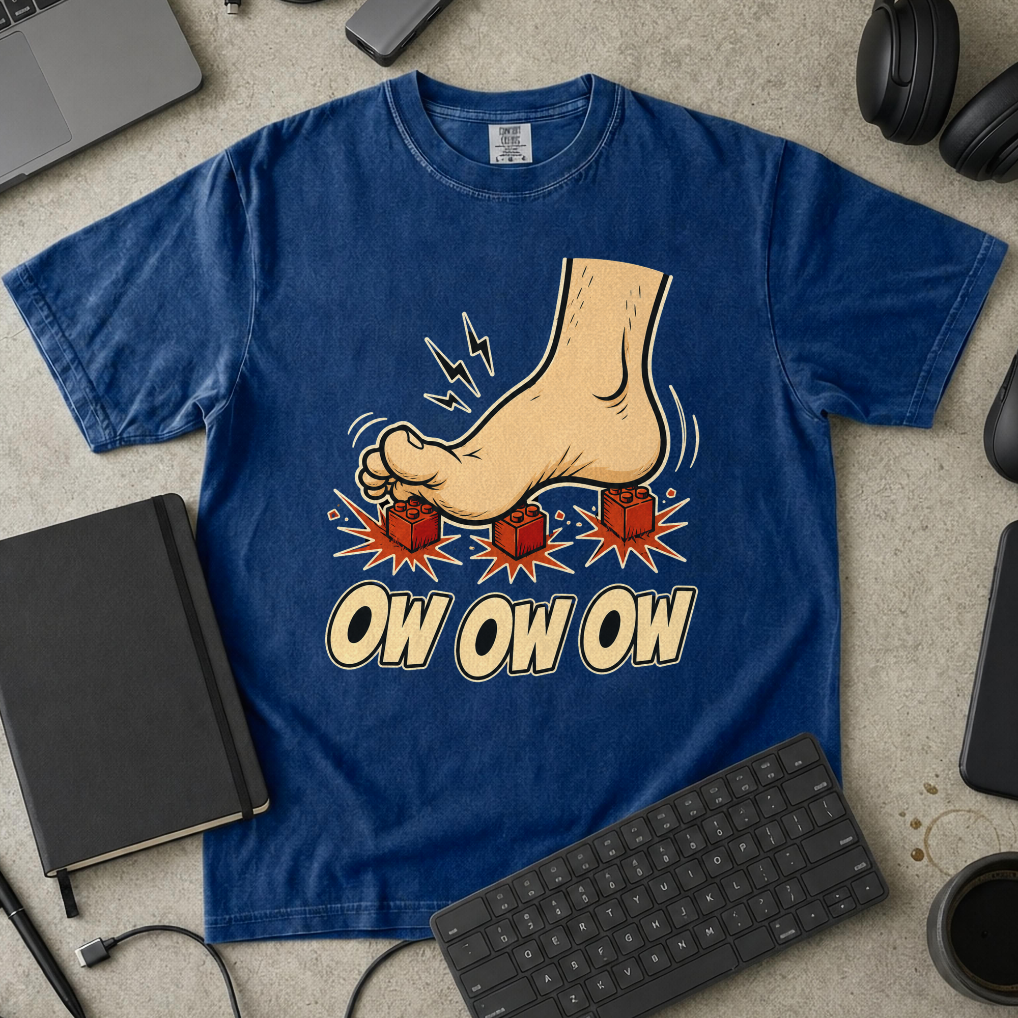Nerd Collection Artwork 006 Premium Shirt - True Navy mockup