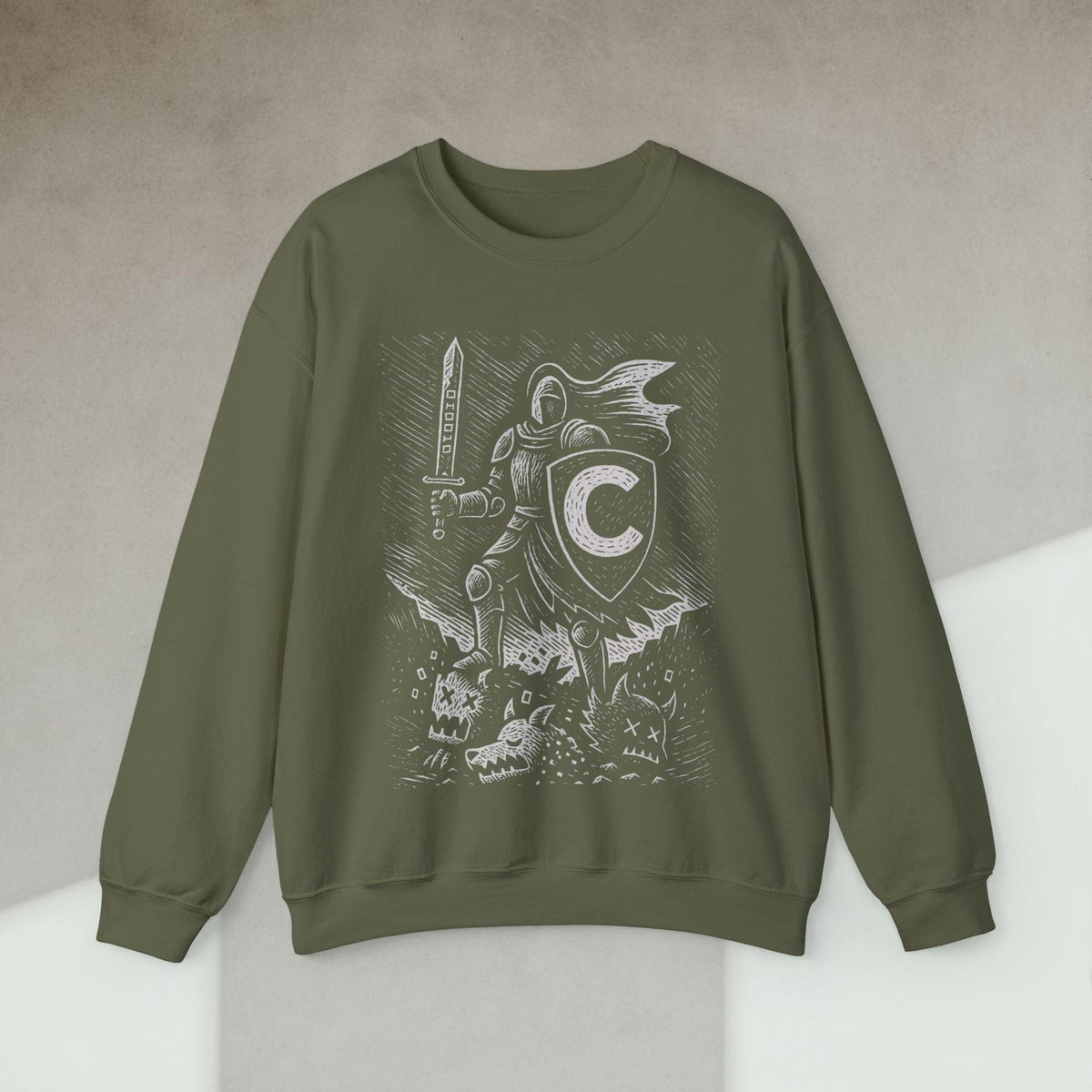 Code Culture C knight sweatshirt funny programmer Sweatshirt in S — Code Culture developer clothing