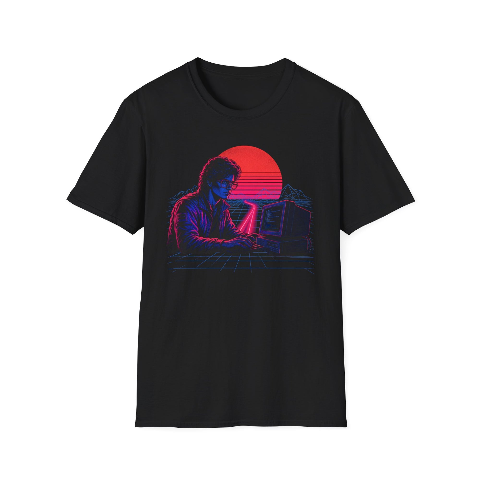 Neon Programmer Synthwave Shirt